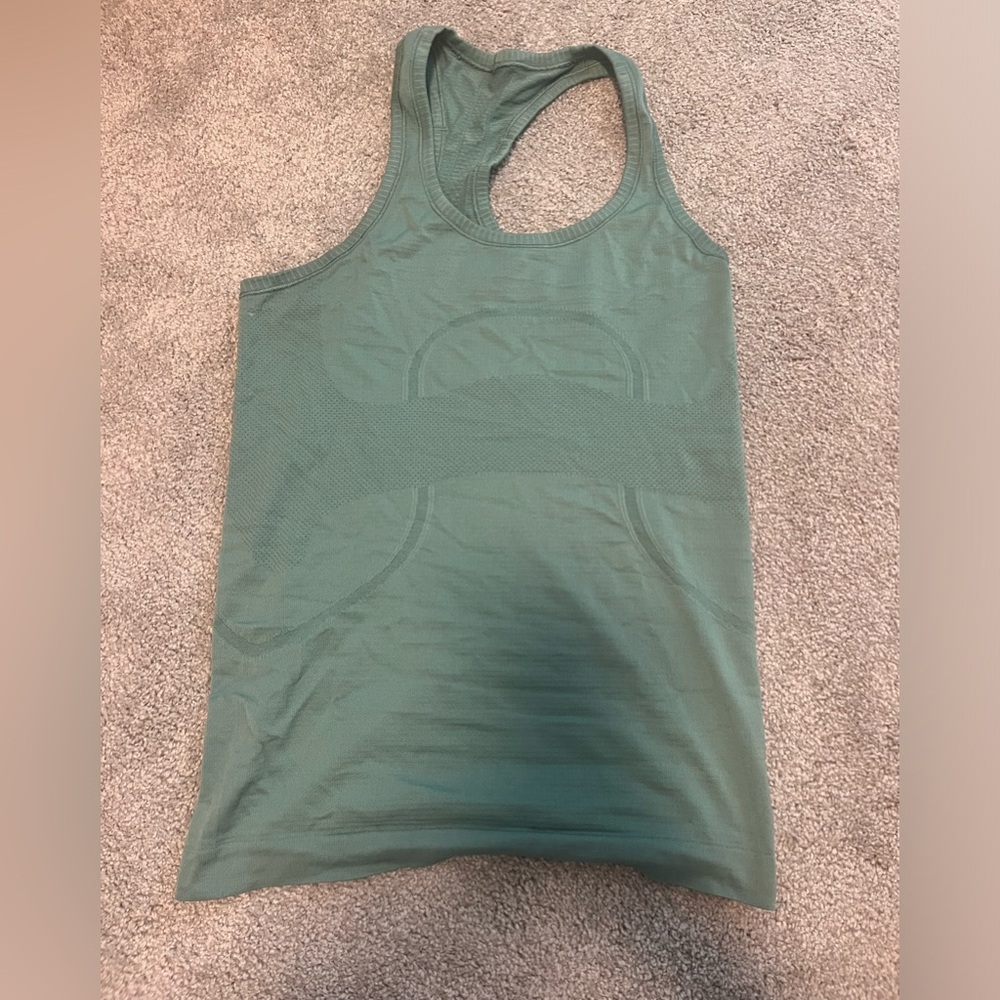Lulu Lemon sage green swiftly tank top